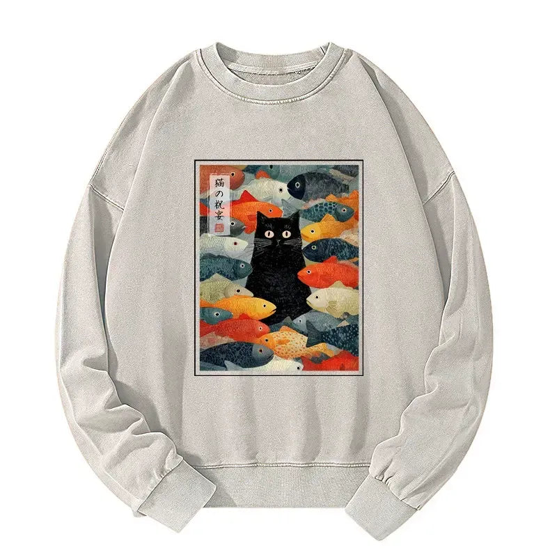 Japanese Cat Sweatshirt Limited Edition