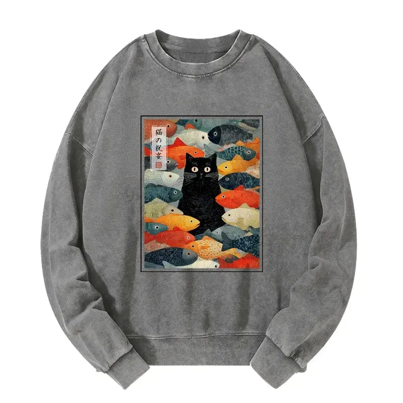 Japanese Cat Sweatshirt Limited Edition