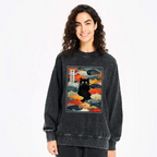 Washed Sweatshirt for Daily Wear