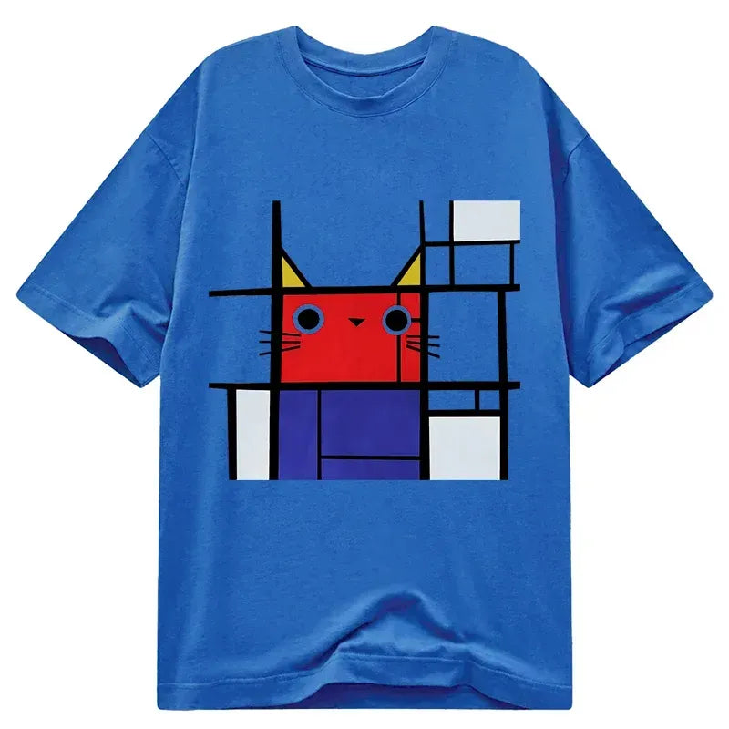 Japanese Abstract Art Cat Tee Limited Edition