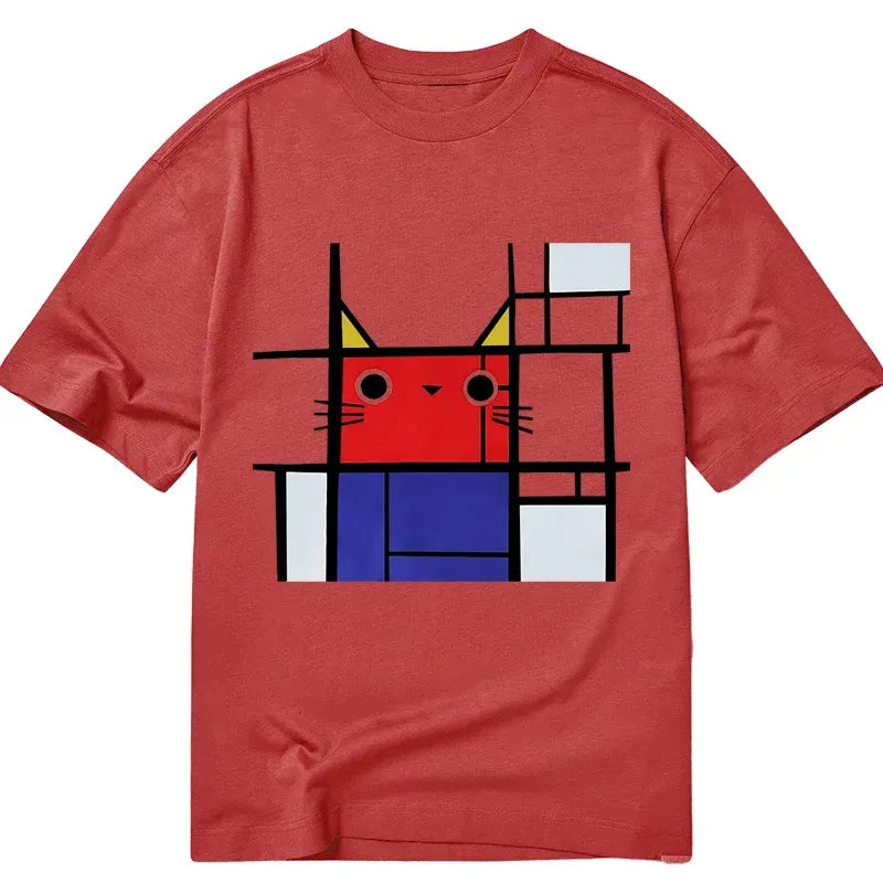 Japanese Abstract Art Cat Tee Limited Edition