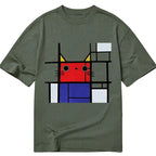 Kyoto-Lion Abstract Art Cat Classic T-Shirt