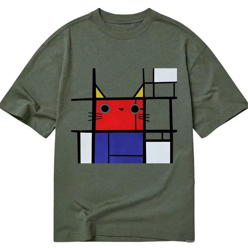 Kyoto-Lion Abstract Art Cat Classic T-Shirt