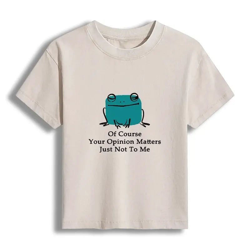 Unbothered Frog Washed T-shirt for Women