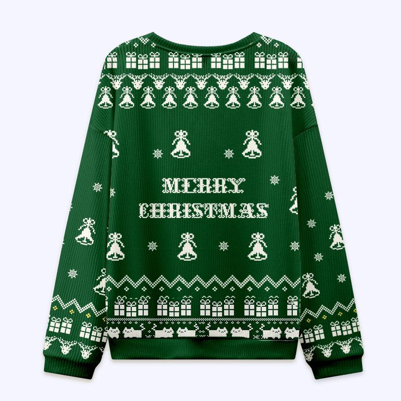 funny cat eating ramen ugly christmas sweatshirt