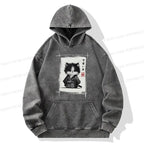 Retro Kyoto Lion Hoodie Streetwear Style