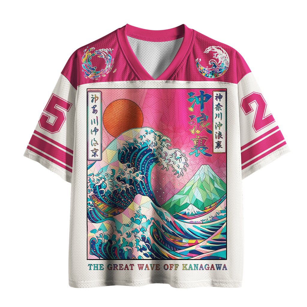 Japanese Wave Mesh Jersey for Summer