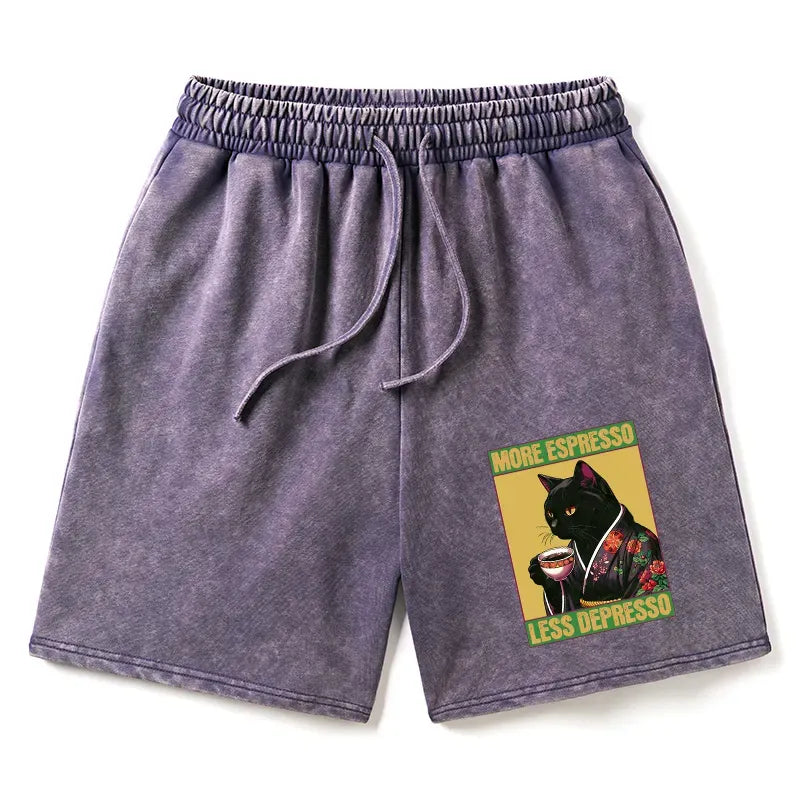 Caffeine down depression shorts streetwear style