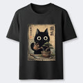 Black Cat Watering Bonsai Classic T-Shirt