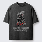 Kyoto-Lion Wizard Bat Meme Washed T-Shirt