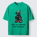 Kyoto-Lion Wizard Bat Meme Washed T-Shirt