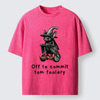 Kyoto-Lion Wizard Bat Meme Washed T-Shirt