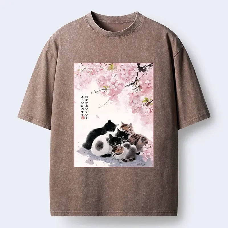 Best Seller Kyoto Cat T-Shirt for Streetwear