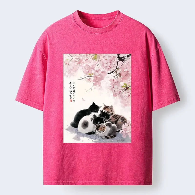 Best Seller Kyoto Cat T-Shirt for Streetwear