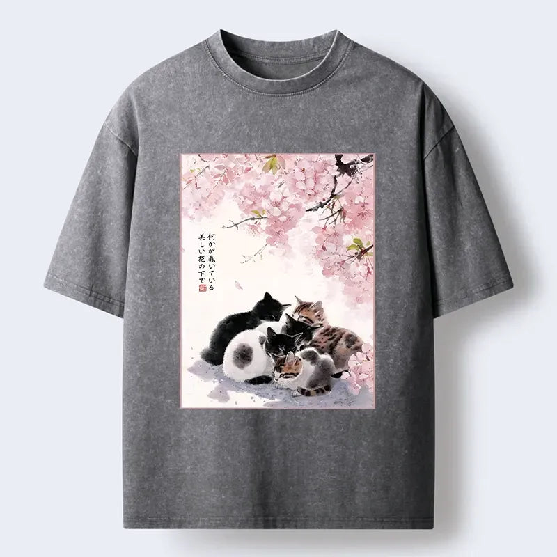 Best Seller Kyoto Cat T-Shirt for Streetwear