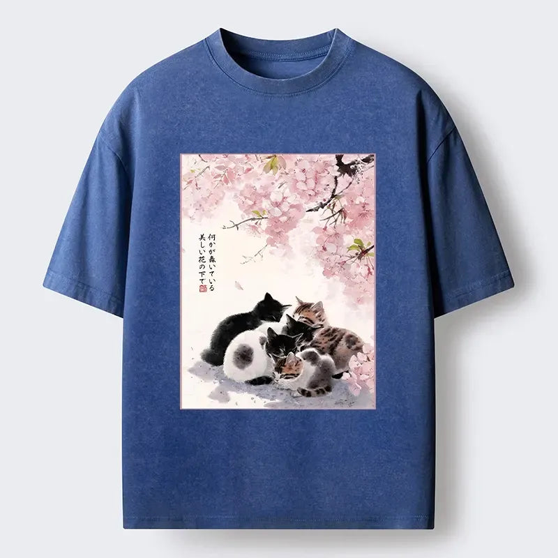 Best Seller Kyoto Cat T-Shirt for Streetwear