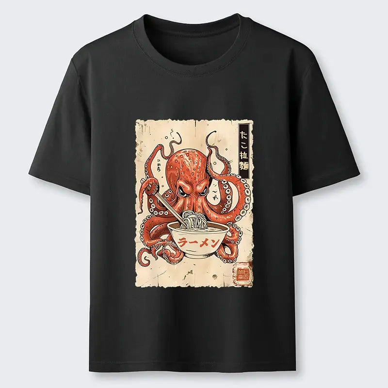 Retro Octopus T-Shirt for Summer