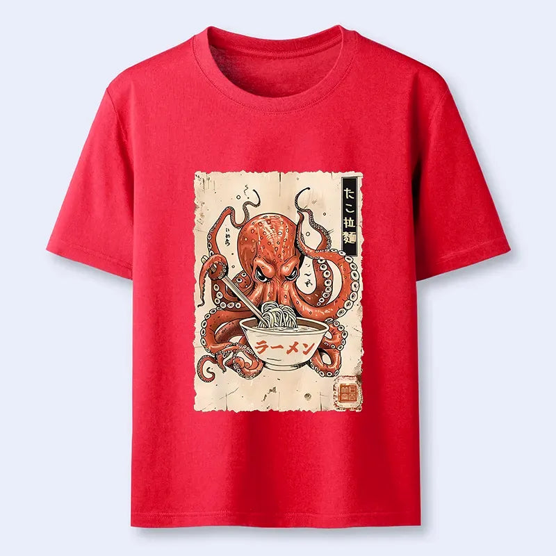 Japanese Ramen Eating Octopus Shirt