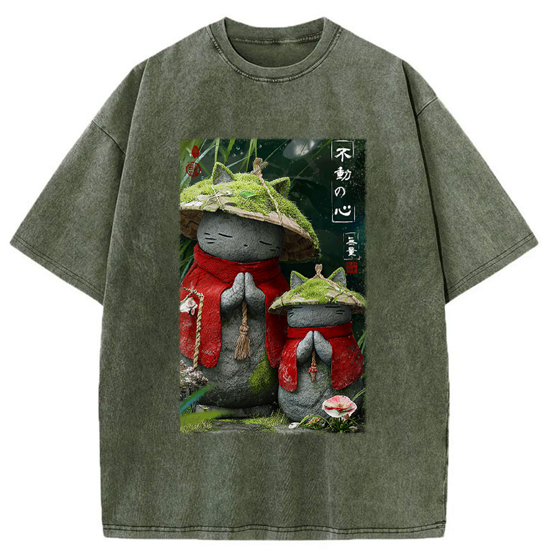 Japanese Kyoto Lion Washed T-Shirt