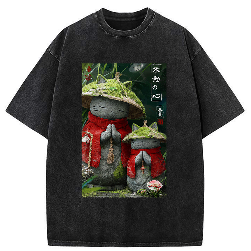 Japanese Kyoto Lion Washed T-Shirt