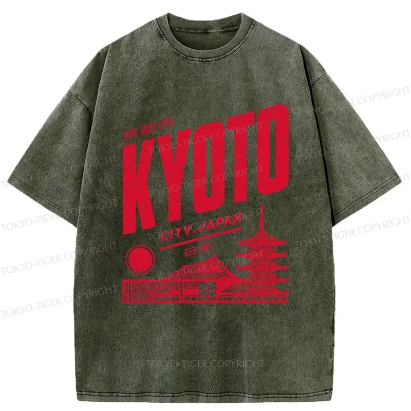 Kyoto-Lion Vintage Kyoto Washed T-Shirt