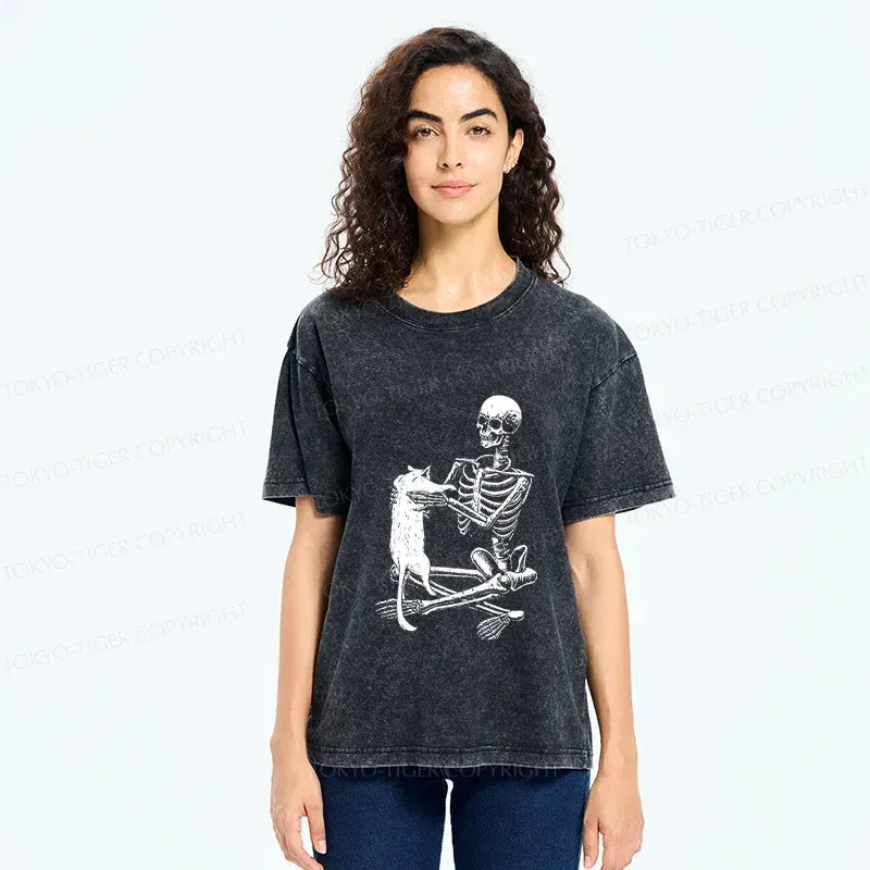 Kyoto Lion Skeleton Tee for Daily Wear