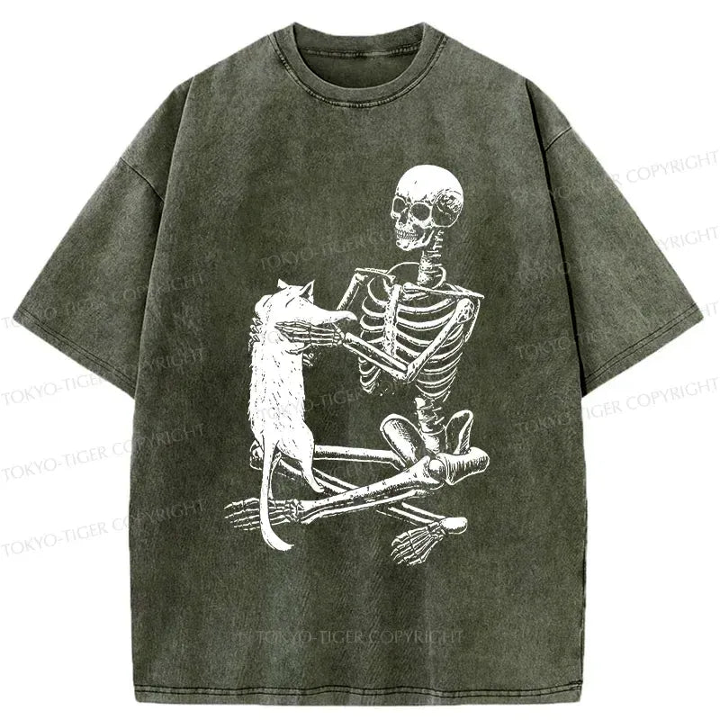 Kyoto Lion Skeleton Tee for Daily Wear