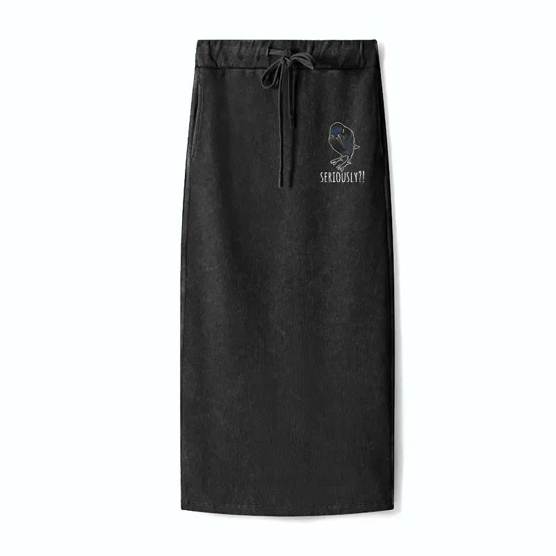 Japanese Washed Terry Skirt for Women