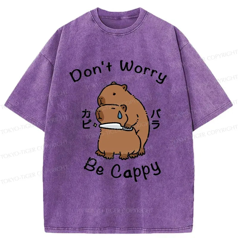 Kyoto-Lion Don't Worry Be Cappy Washed T-Shirt