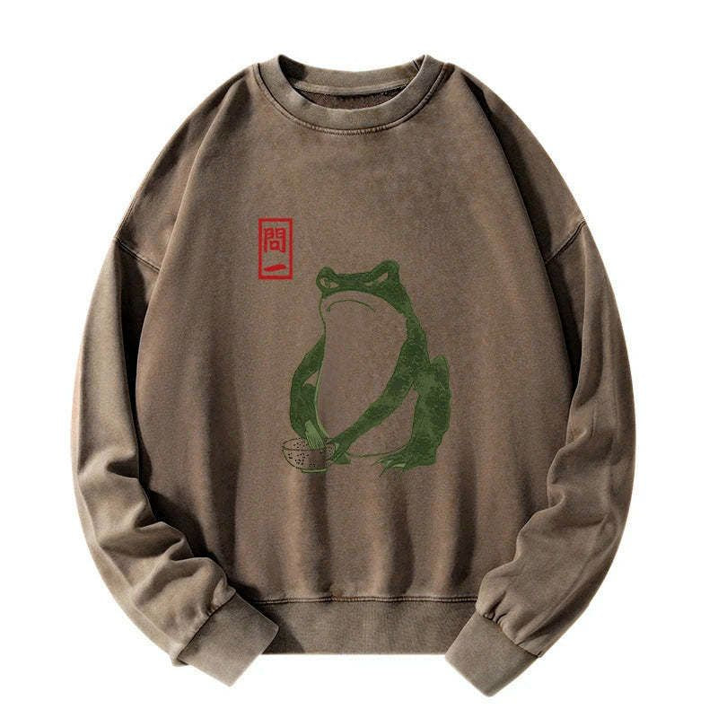 vintage kyoto lion washed sweatshirt