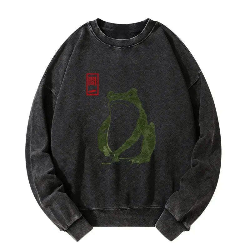 vintage kyoto lion washed sweatshirt