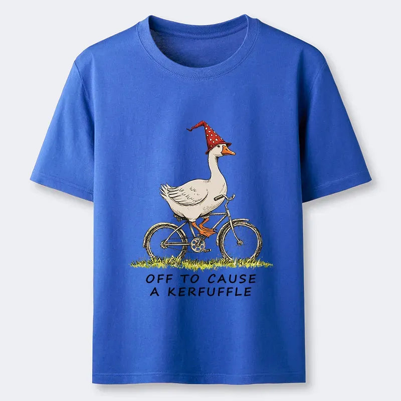 Kyoto-Lion Stupid Goose Riding A Bicycle Classic T-Shirt