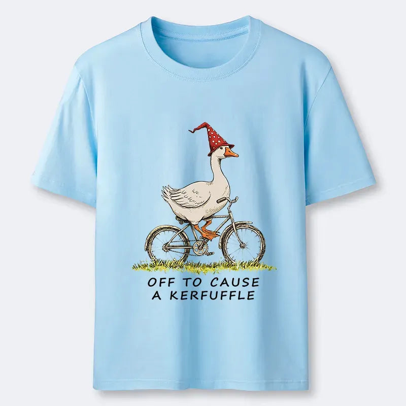 Kyoto-Lion Stupid Goose Riding A Bicycle Classic T-Shirt