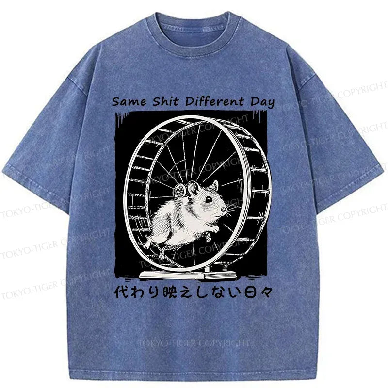 funny repetitive life mouse t-shirt gift idea