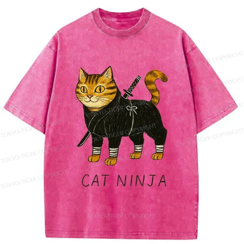 Kyoto-Lion Washed Cotton T-Shirt Free Shipping