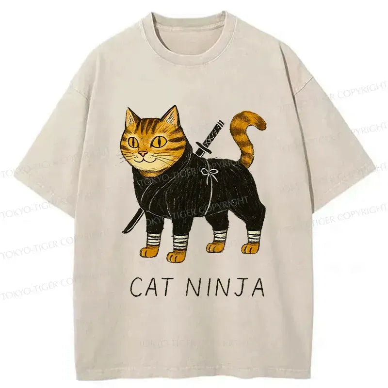 Cute Cat Ukiyo-e T-Shirt On Sale