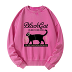 Kyoto-Lion Black Cat Japan Washed Sweatshirt