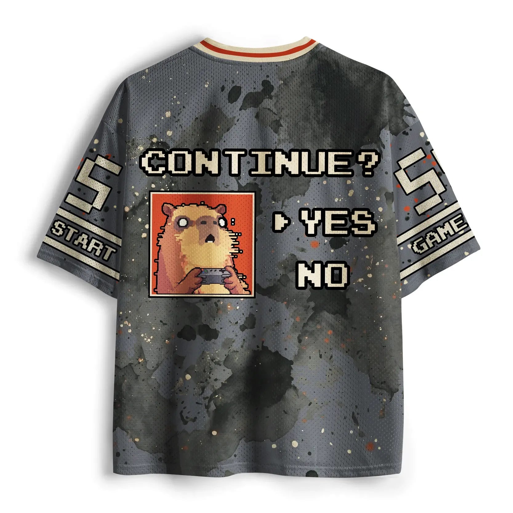 Funny Capybara Mesh Jersey for Gamers