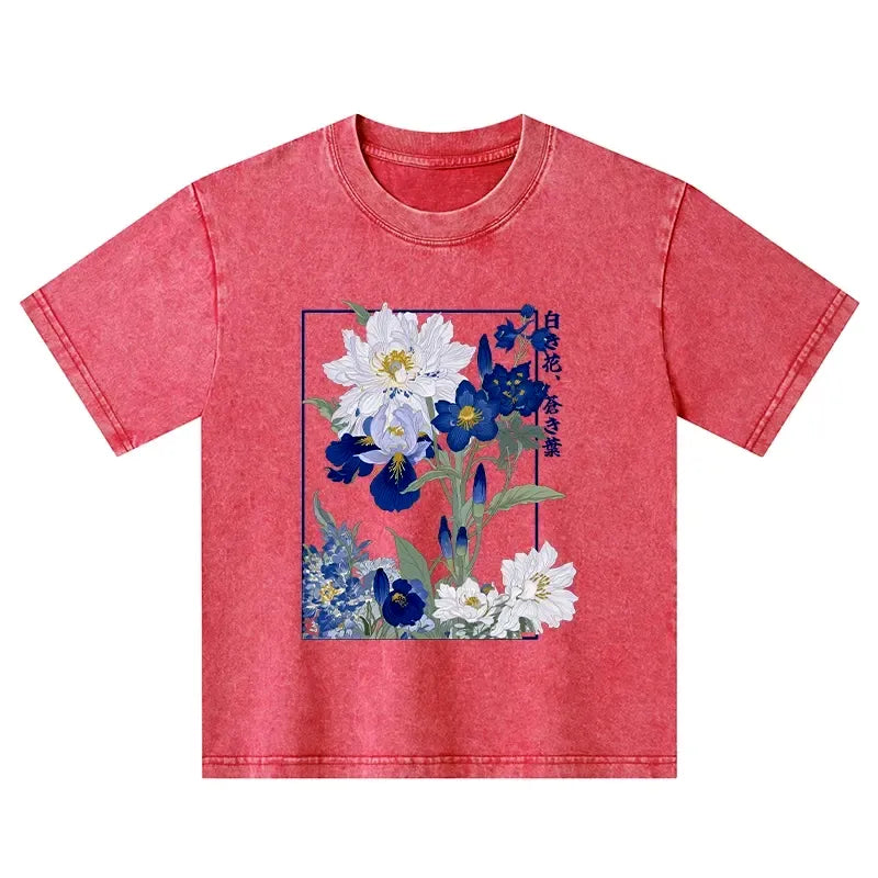 Comfortable Washed Japanese Kids T-Shirt