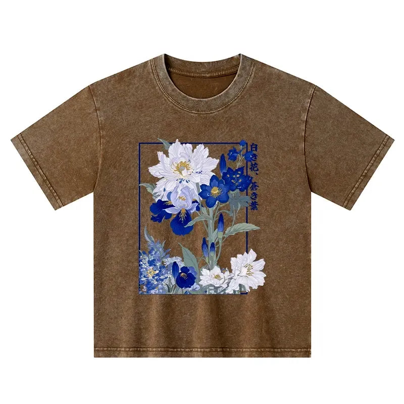 Comfortable Washed Japanese Kids T-Shirt