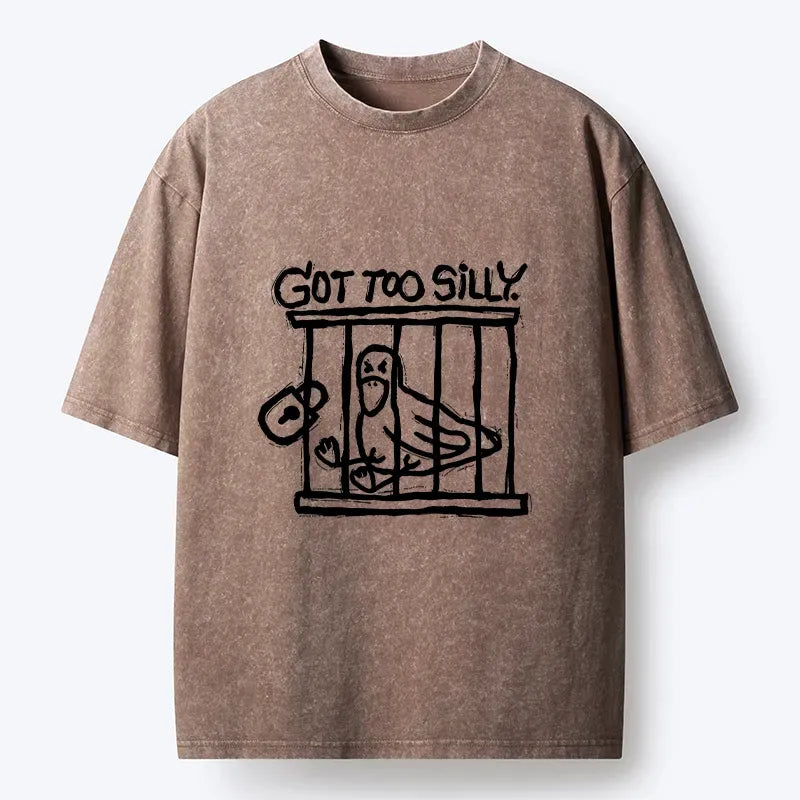 Kyoto-Lion Lock Up A Stupid Goose Washed T-Shirt