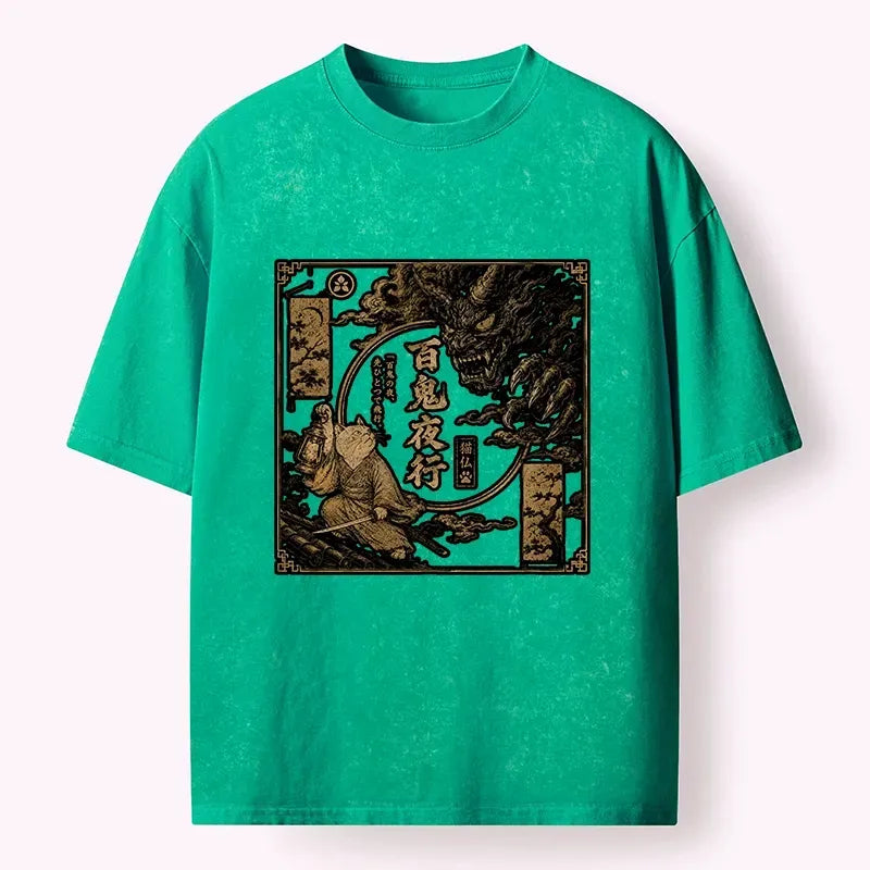 Retro Demon Beast T-Shirt for Summer
