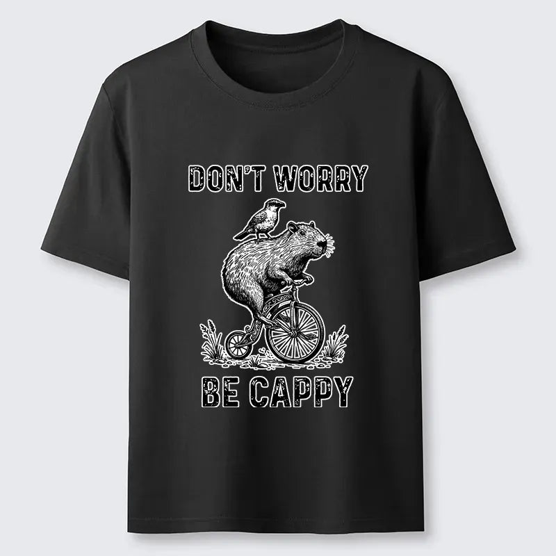 Kyoto-Lion Happy Capybara On Wheels Classic T-Shirt