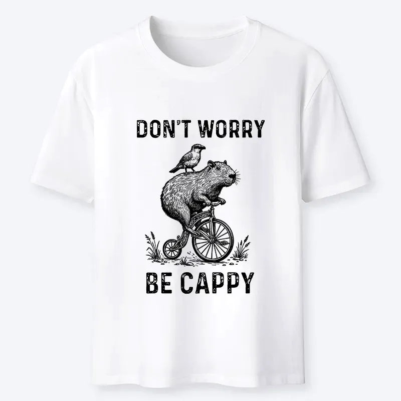 Kyoto-Lion Happy Capybara On Wheels Classic T-Shirt