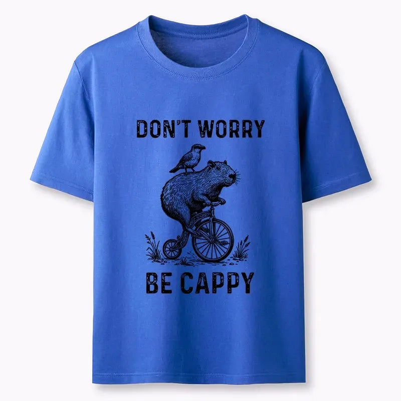 Trendy Capybara Ukiyo-e T-Shirt for Streetwear