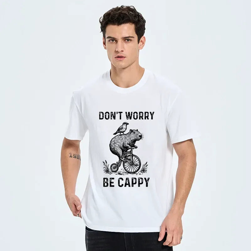Kyoto-Lion Happy Capybara On Wheels Classic T-Shirt