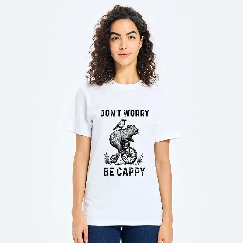 Kyoto-Lion Happy Capybara On Wheels Classic T-Shirt