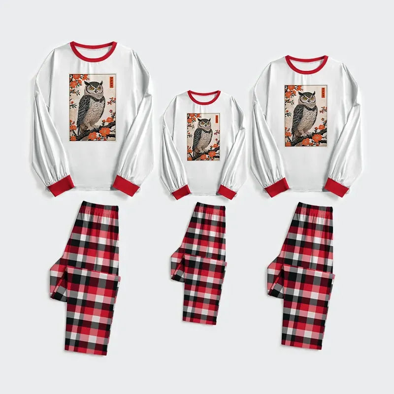 comfortable japanese owl pajamas for family