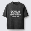 Japanese Kyoto Lion Washed T-Shirt for Gift Idea