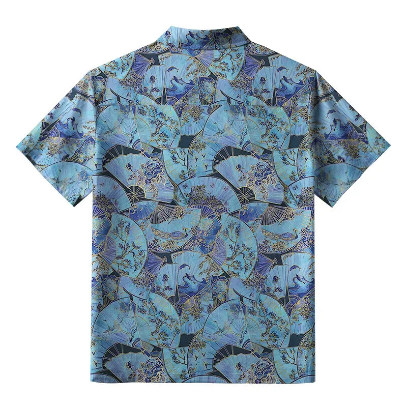 Vintage Japanese Ukiyo-e Shirt for Streetwear